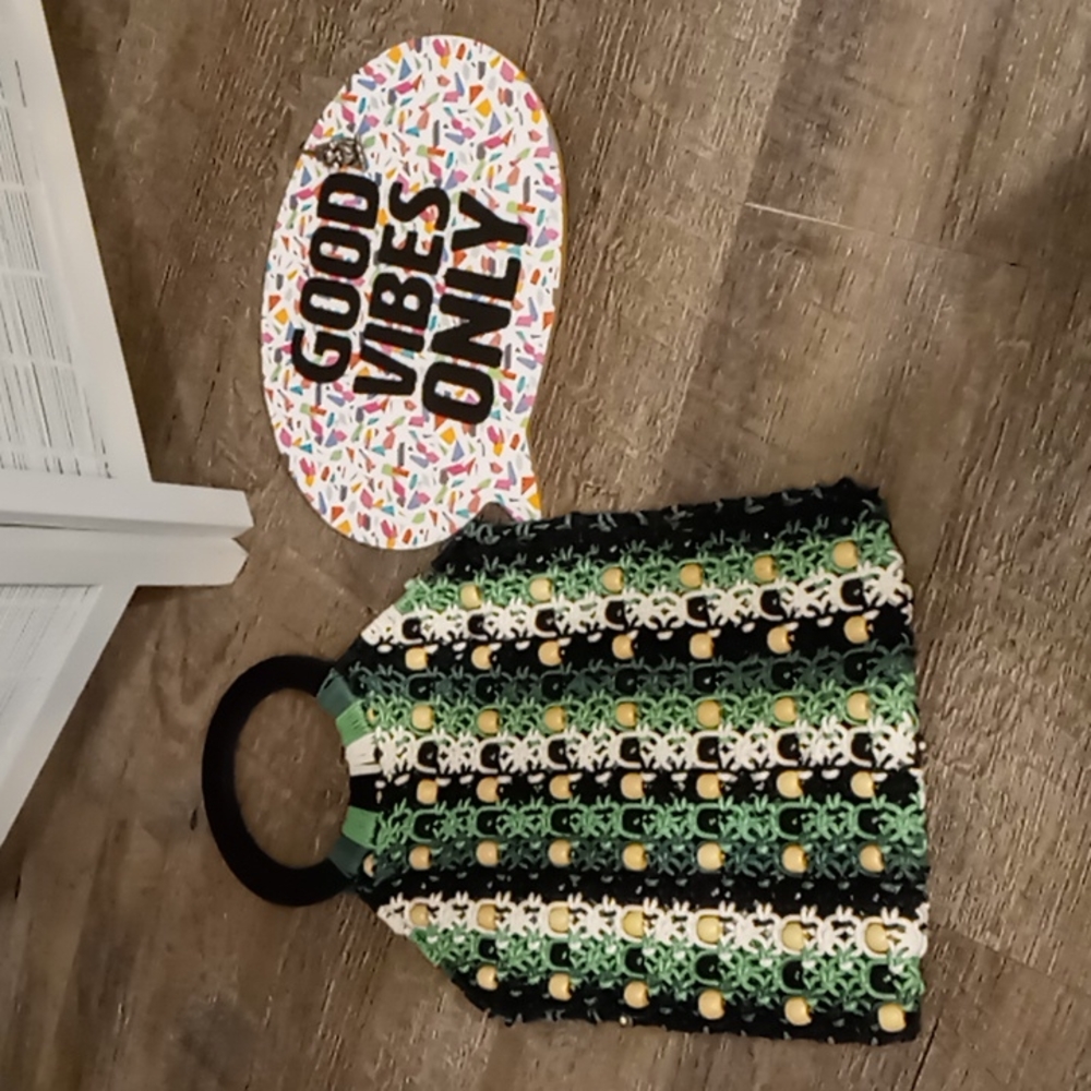 Topshop Macramé Beaded Bag - NWT